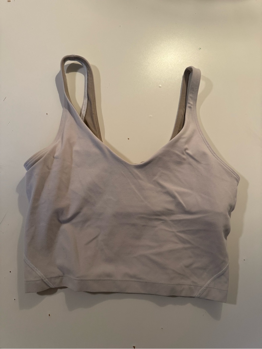 Lululemon white cropped align tank